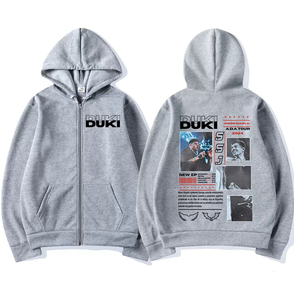 Rapper Duki ADA Tour 2024 Zip  - Mens Fashion Zip Up Hoodies review and price