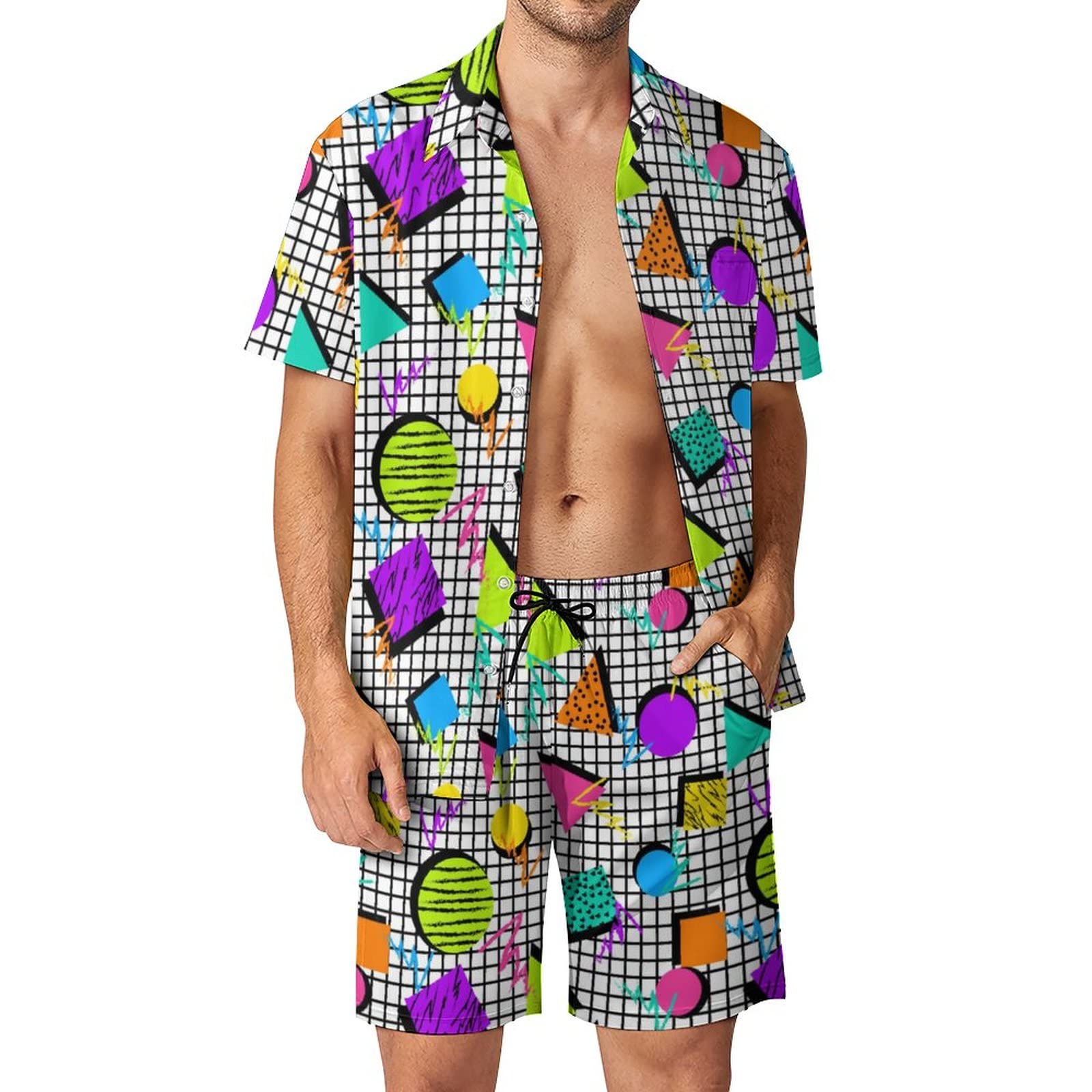 Summer Irregular Geometric 3D  - Mens Fashion Clothes review and price