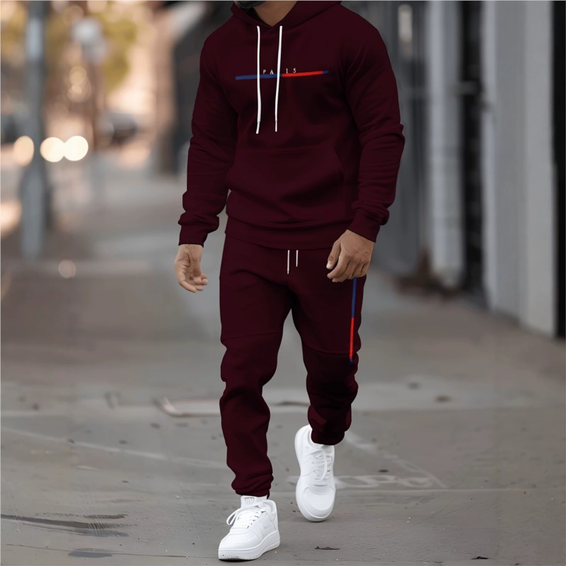 Men's Tracksuit Hoodies Trouse - Mens Fashion Clothes review and price