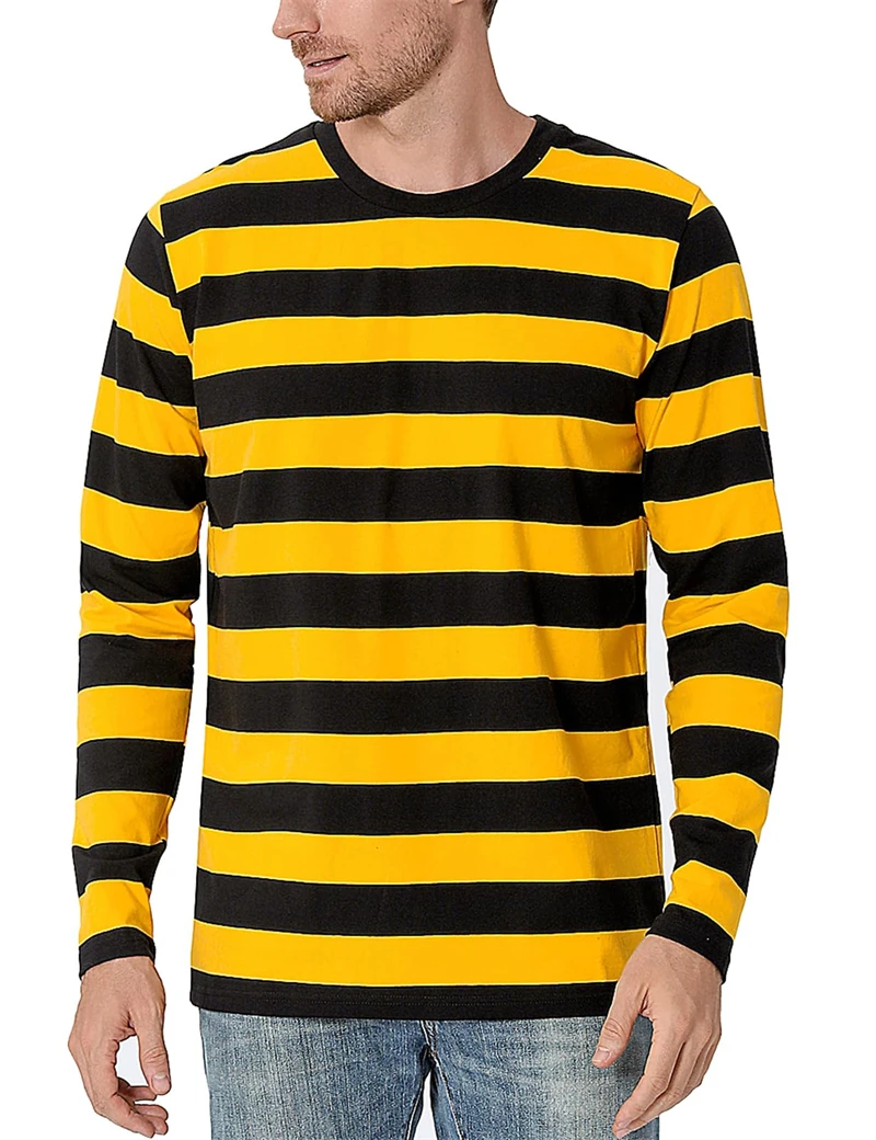 Fashion Contrast Stripe 3D Pri - Mens Fashion Summer review and price