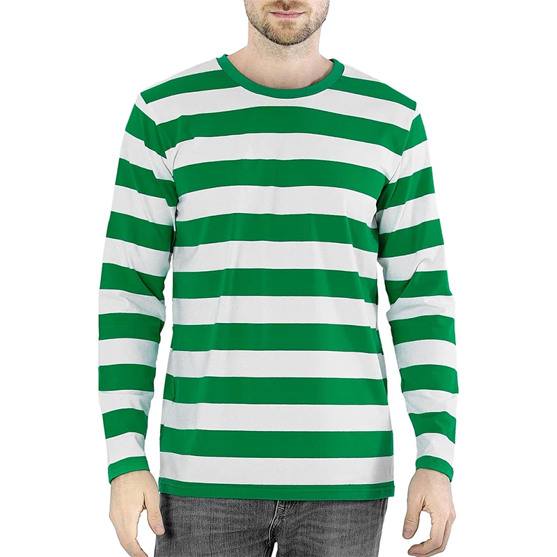 Fashion Contrast Stripe 3D Pri - Mens Fashion Summer review and price