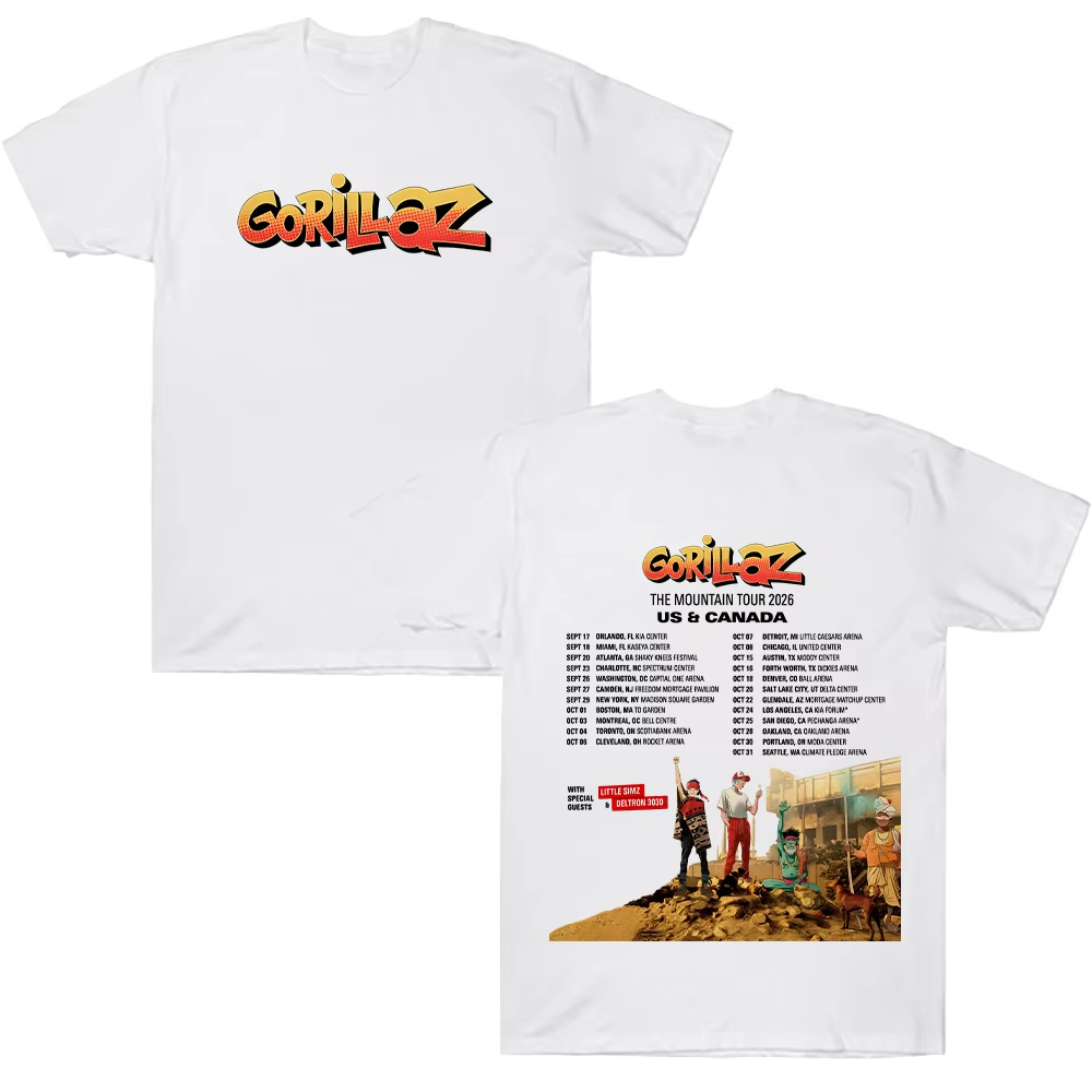 Gorillazs TheMountain Tour 202 - Poster Men Fashion review and price