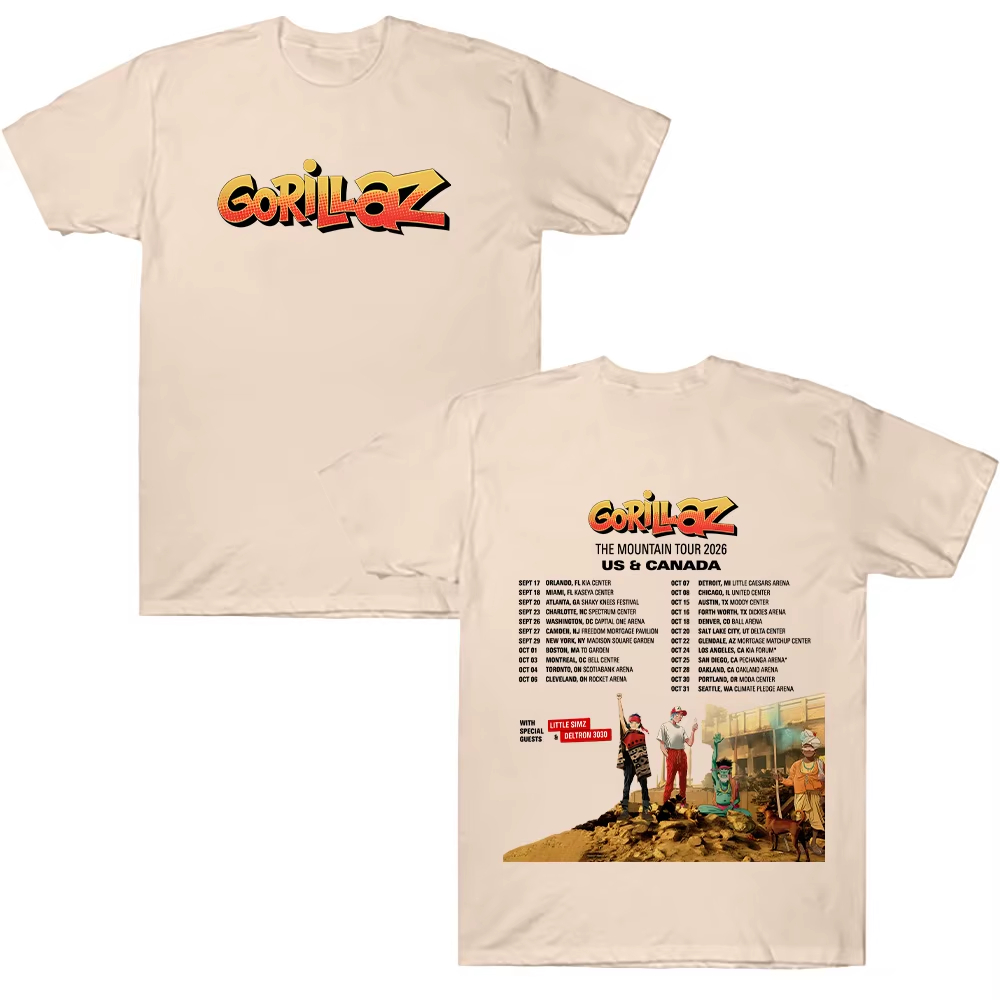 Gorillazs TheMountain Tour 202 - Poster Men Fashion review and price